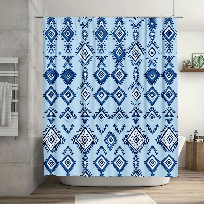 1Pc Blue Ethnic Geometric Curtain, Sky Blue, 71X71 Inch, Durable Polyester, Easy-Clean Bath/Window Decor W60H190(CM)-1 Pcs
1Pc Blue Ethnic Geometric Curtain, Sky Blue, 71X71 Inch, Durable Polyester, Easy-Clean Bath/Window Decor W60H190(CM)-1 Pcs