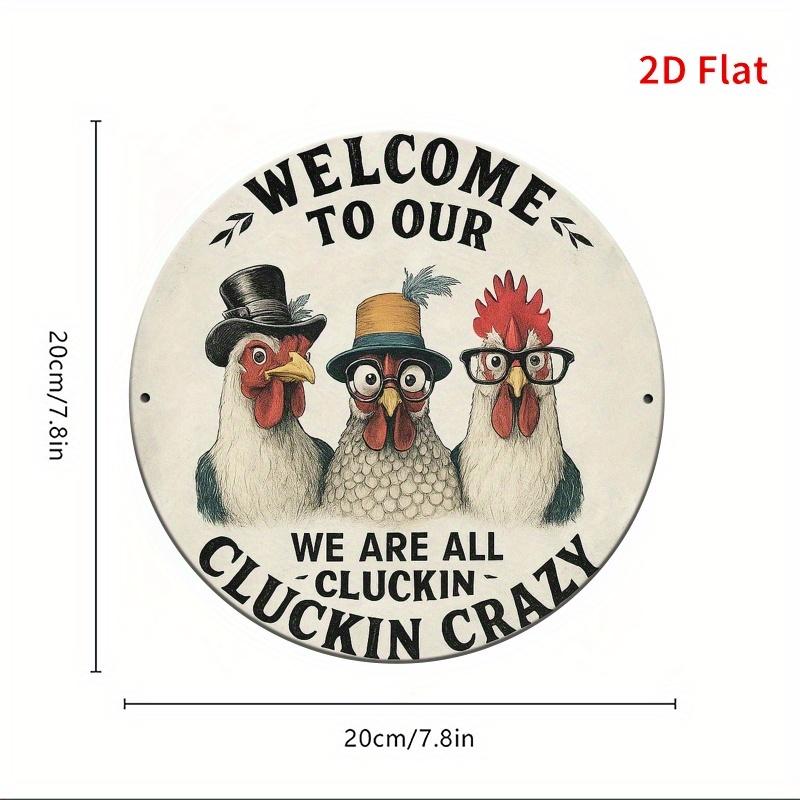 Novelty Cluckin Crazy Chicken Sign Heavy Duty Aluminum Decor for Home Farm Bar Man Cave 20x30cm(7.8x11.8inch)
Novelty Cluckin Crazy Chicken Sign Heavy Duty Aluminum Decor for Home Farm Bar Man Cave 20x30cm(7.8x11.8inch)