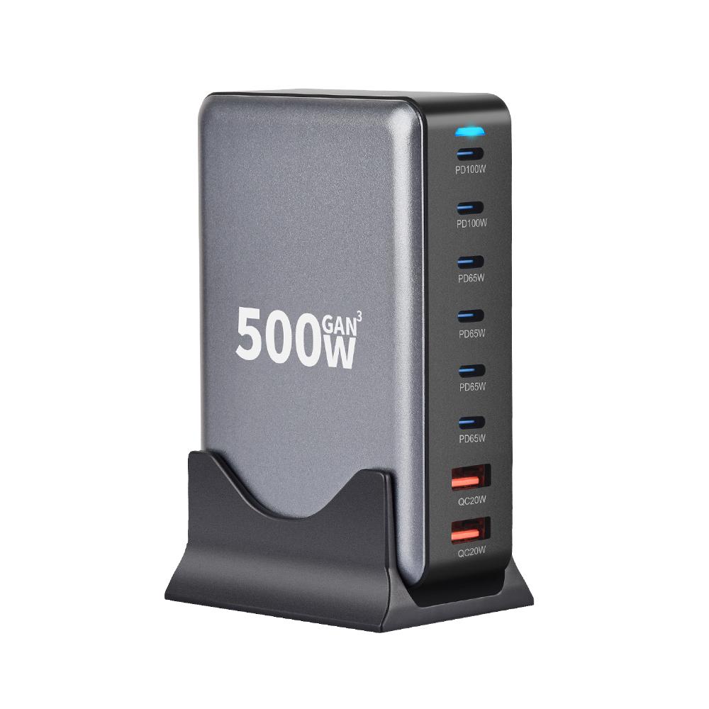 GaN 500W Multi-Port 6C2A Power Station with 100W Adapter Super Fast Charging Portable Electric Charger for Tablet and Desktop India срібний
GaN 500W Multi-Port 6C2A Power Station with 100W Adapter Super Fast Charging Portable Electric Charger for Tablet and Desktop India срібний