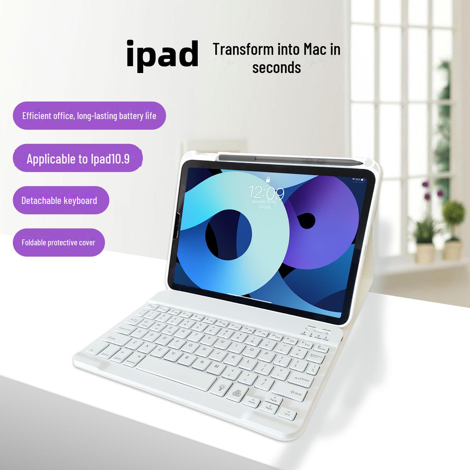 «10,9-дюймовый iPad Air4/5 Магнитная клавиатура-чехол со съемной Bluetooth-клавиатурой и гнездом для стилуса» iPad 10th Gen чёрный
«10,9-дюймовый iPad Air4/5 Магнитная клавиатура-чехол со съемной Bluetooth-клавиатурой и гнездом для стилуса» iPad 10th Gen чёрный
