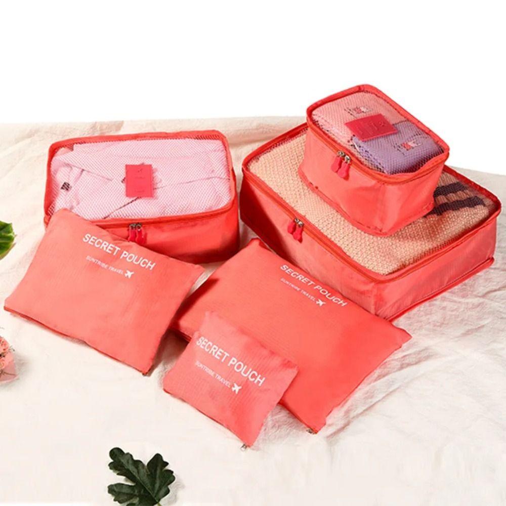 6Pcs/Set Space Saving Travel Storage Bag Set Foldable Luggage Storage Bags Set Bra рожевий
6Pcs/Set Space Saving Travel Storage Bag Set Foldable Luggage Storage Bags Set Bra рожевий