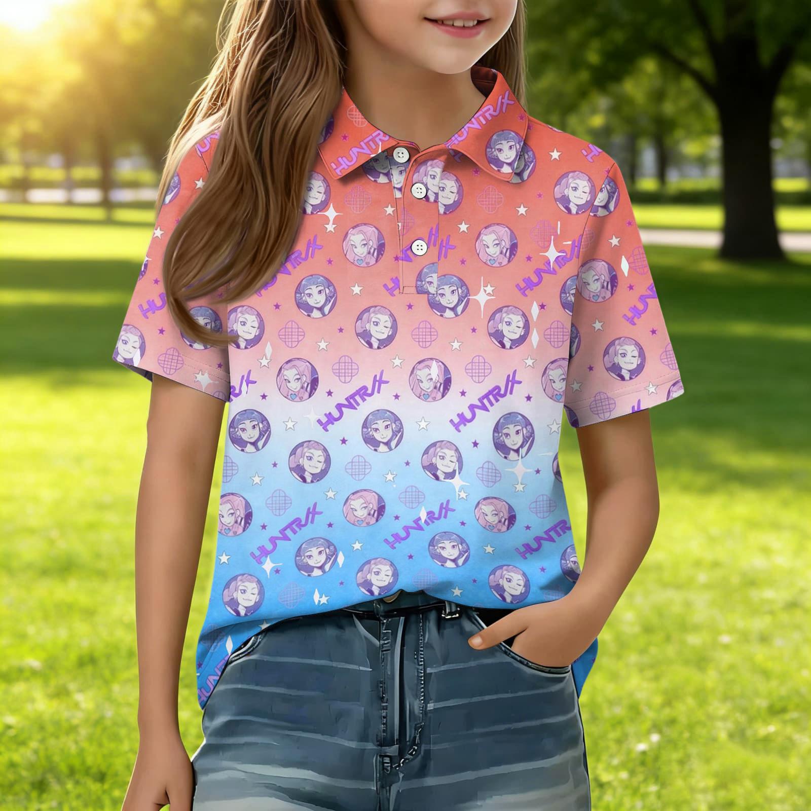 Children s Casual Short Sleeve Polo Shirt Printed Graphic Tee Lightweight Comfortable Fit Suitable for Everyday Wear 130 шафрановий
Children s Casual Short Sleeve Polo Shirt Printed Graphic Tee Lightweight Comfortable Fit Suitable for Everyday Wear 130 шафрановий