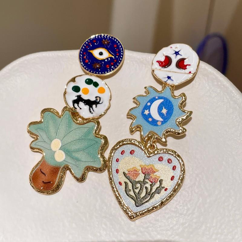 Модные серьги-подвески для женщин разноцветный
Модные серьги-подвески для женщин разноцветный