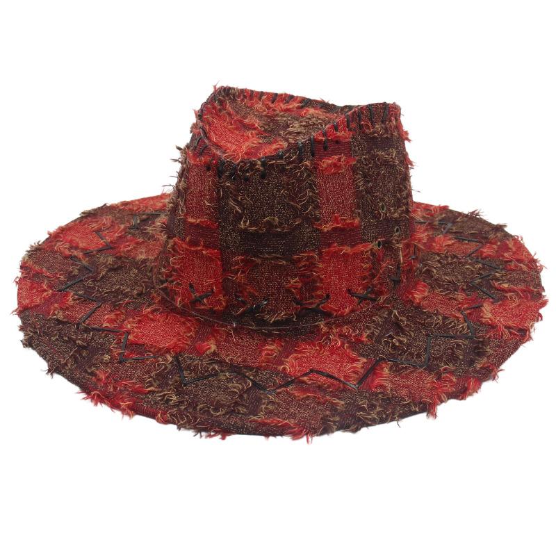 Обірваний старий західний ковбойський капелюх джазовий котелок із картатим візерунком, красивий гарний носій із вітрозахисною мотузкою average size
Обірваний старий західний ковбойський капелюх джазовий котелок із картатим візерунком, красивий гарний носій із вітрозахисною мотузкою average size