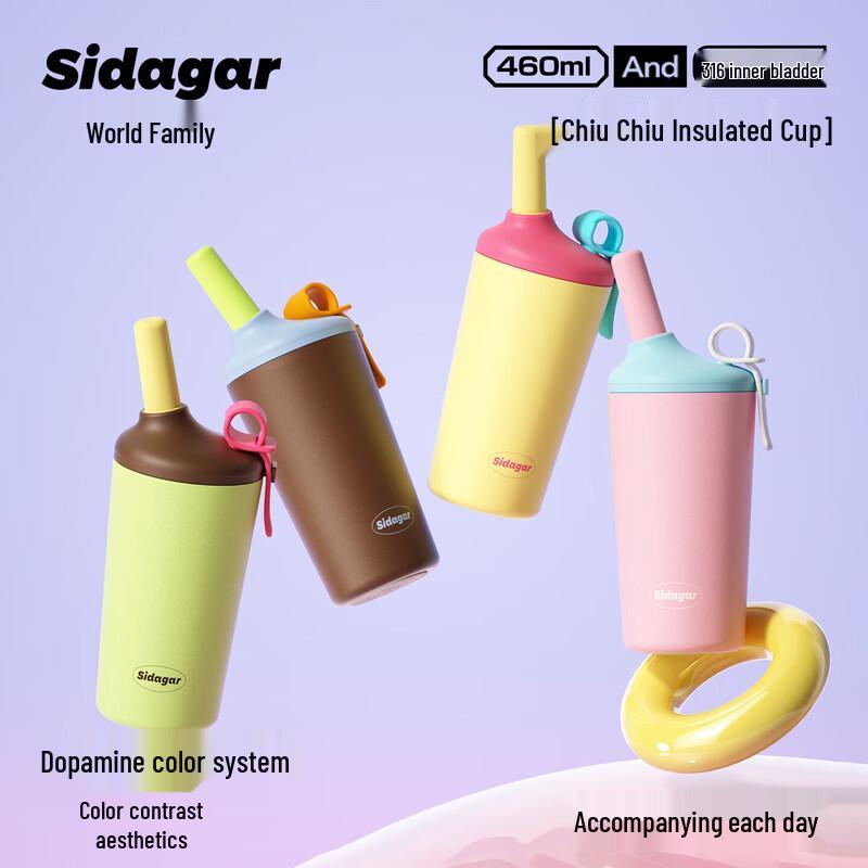 Shidajia Jiujiu 480ml Insulated Straw Cup
Shidajia Jiujiu 480ml Insulated Straw Cup
