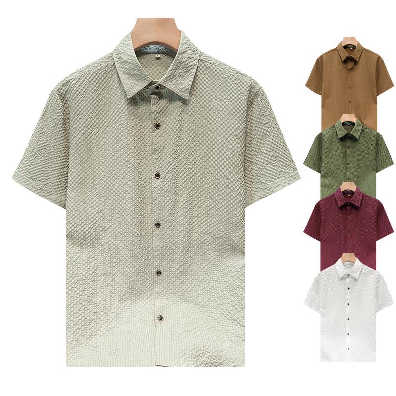 Summer Men s Shirt Short Sleeve Bubble Yarn Concave and Convex Texture Fabric Thin Quick Drying Flip Collar Short Sleeve Shirt XXXL білий
Summer Men s Shirt Short Sleeve Bubble Yarn Concave and Convex Texture Fabric Thin Quick Drying Flip Collar Short Sleeve Shirt XXXL білий