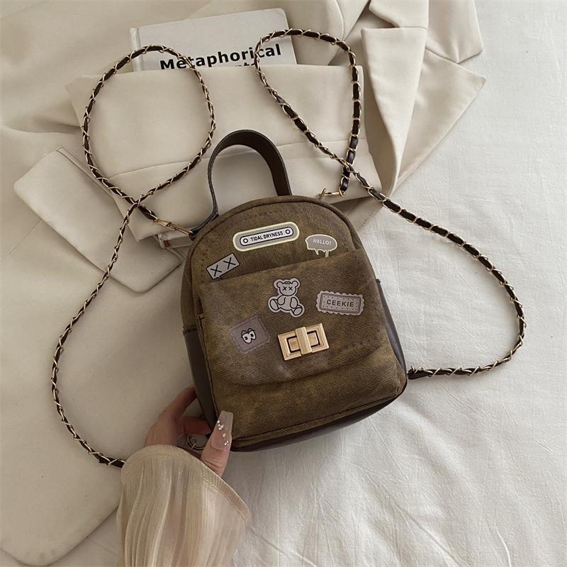 Simple women s bag new shoulder design trendy crossbody cartoon fashion versatile backpack can be shoulder
Simple women s bag new shoulder design trendy crossbody cartoon fashion versatile backpack can be shoulder