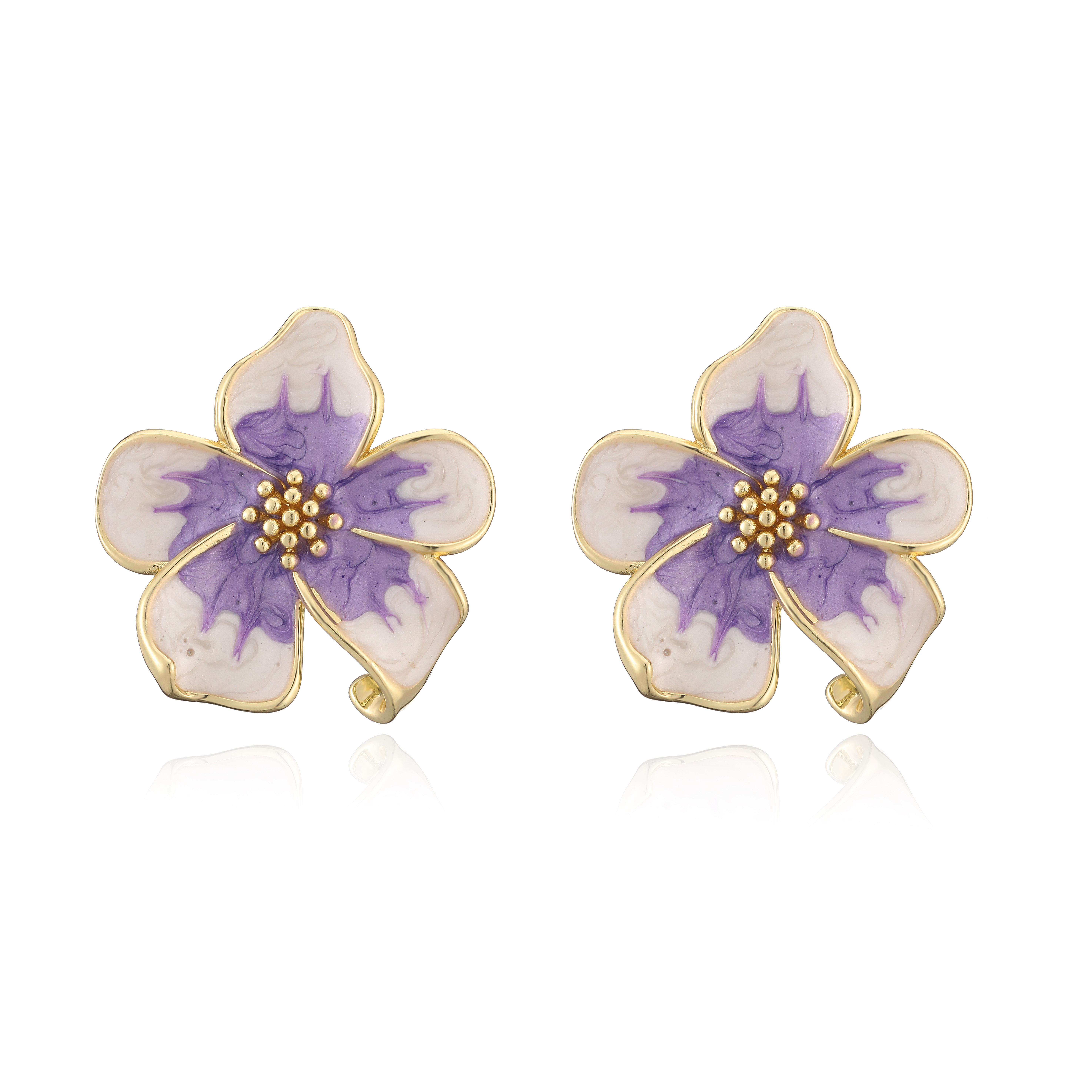 HECHENG,Hibiscus Flower Earrings Suitable for Women French Retro Fashion Wedding Romantic Zircon Gift 1 Pair Other
HECHENG,Hibiscus Flower Earrings Suitable for Women French Retro Fashion Wedding Romantic Zircon Gift 1 Pair Other