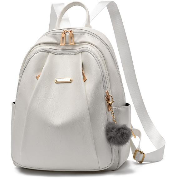 New Trendy Korean Version Fashionable Leather Women s Backpack with Large Capacity Travel Backpack білий
New Trendy Korean Version Fashionable Leather Women s Backpack with Large Capacity Travel Backpack білий