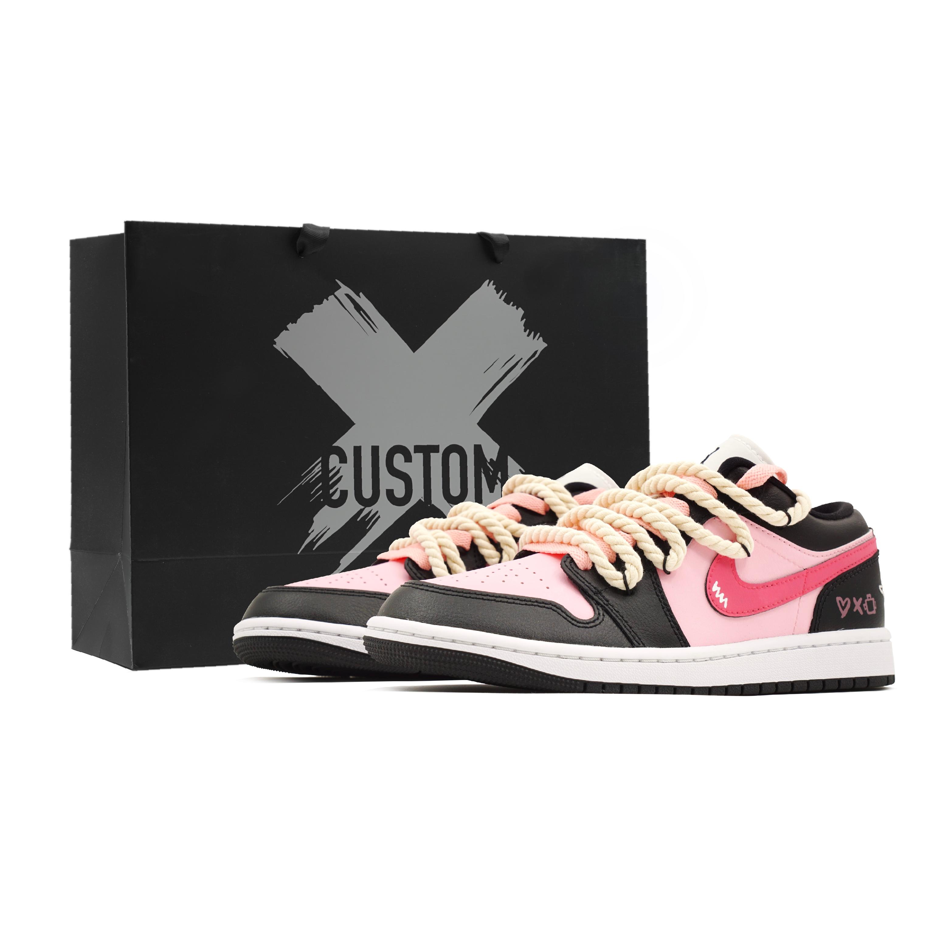 Jordan Air Jordan 1 Powder Puff, Sweet Style, Cyberpunk Leather Low top Vintage Basketball Shoes Women s Black Pink DC0774-101(Team218-S-BOX) 36.5
Jordan Air Jordan 1 Powder Puff, Sweet Style, Cyberpunk Leather Low top Vintage Basketball Shoes Women s Black Pink DC0774-101(Team218-S-BOX) 36.5