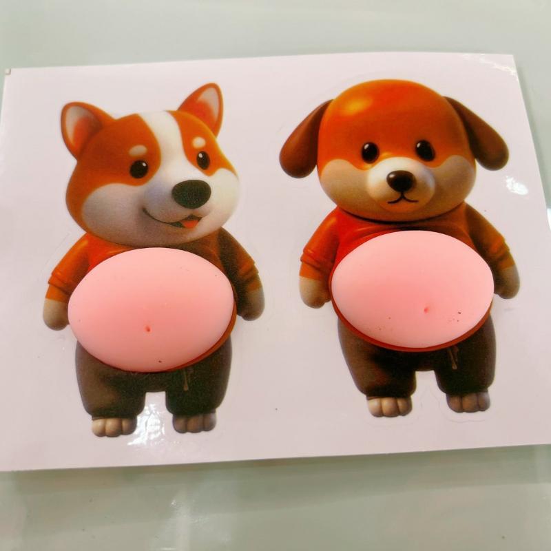 2pcs 3D Cute Puppy Sticker Silicone Self-Adhesive Chubby Shiba Inu Stickers Squeezeable Decoration Stress Relief Phone Sticker
2pcs 3D Cute Puppy Sticker Silicone Self-Adhesive Chubby Shiba Inu Stickers Squeezeable Decoration Stress Relief Phone Sticker