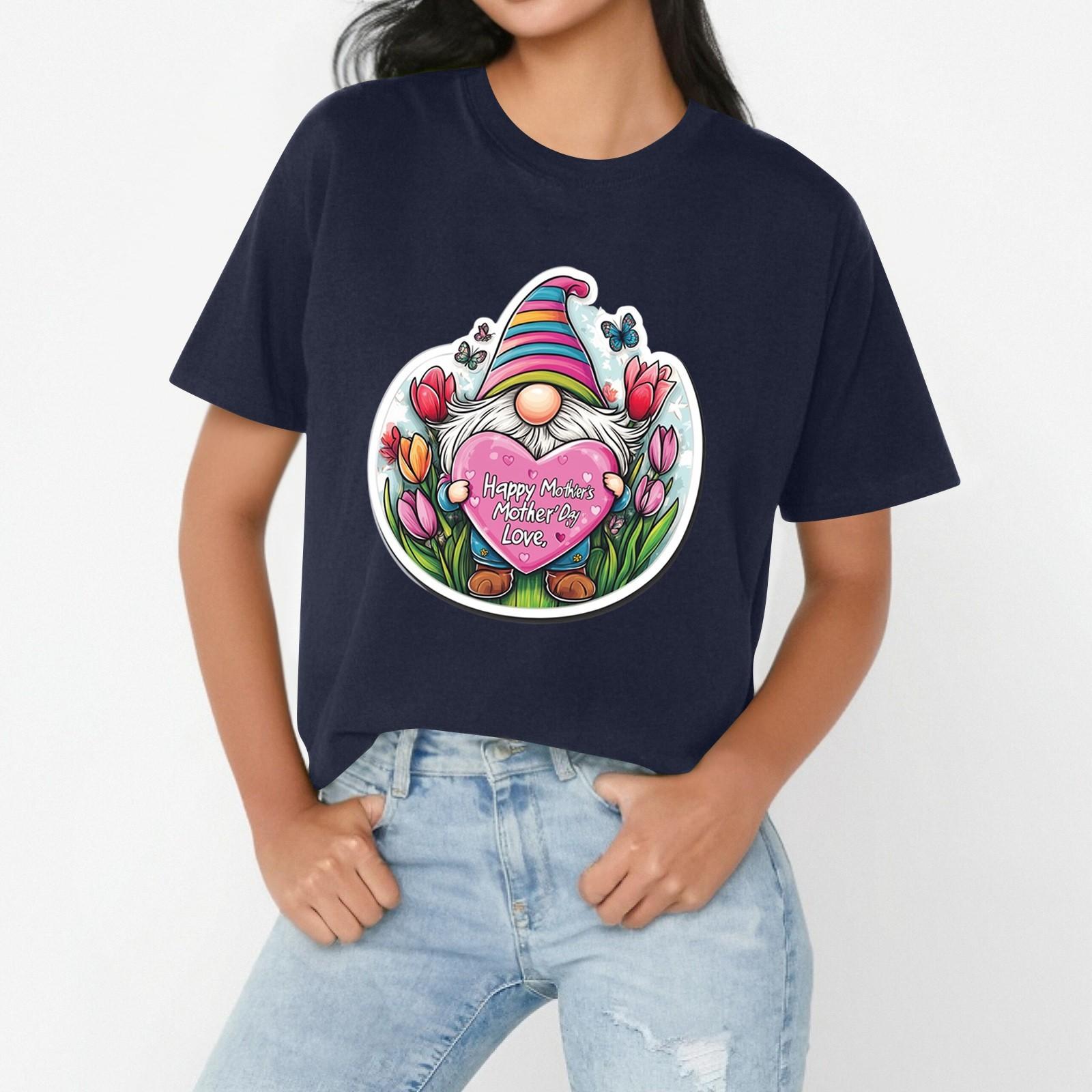 С ДНЕМ МАТЕРИ ЛЮБОВЬ Женская повседневная свободная футболка с принтом ко Дню матери, круглый вырез, пуловер, короткий рукав, топ XL тёмно-синий
С ДНЕМ МАТЕРИ ЛЮБОВЬ Женская повседневная свободная футболка с принтом ко Дню матери, круглый вырез, пуловер, короткий рукав, топ XL тёмно-синий