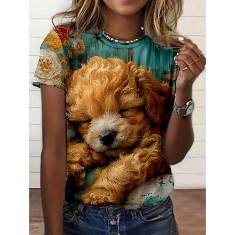 Summer Women s T-Shirt Casual Short-Sleeved Animal Print T-Shirt Fashion Street Loose O Neck Pullover Women s Oversized Clothing 3XL
Summer Women s T-Shirt Casual Short-Sleeved Animal Print T-Shirt Fashion Street Loose O Neck Pullover Women s Oversized Clothing 3XL
