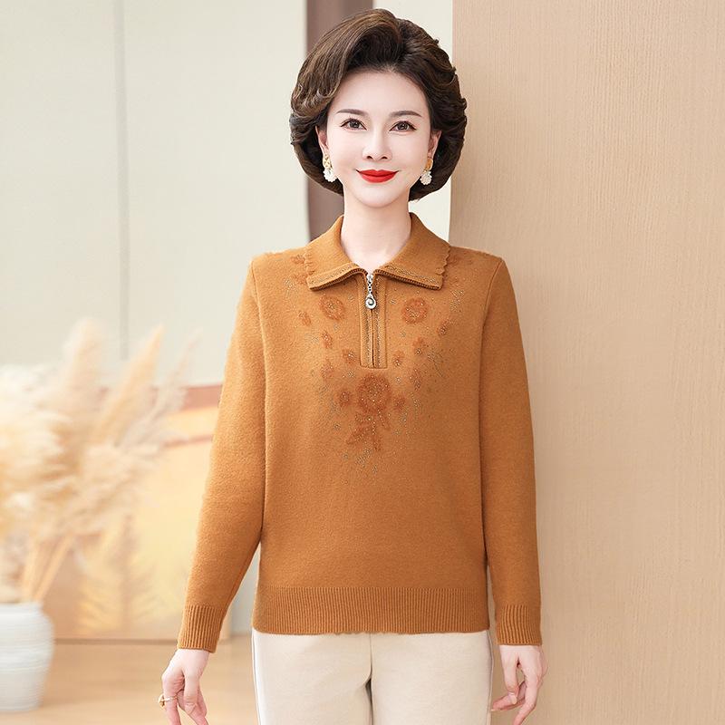 Mom s Winter Fleece Turn-Down Collar Sweater - Warm Knitted Base Layer for Middle-Aged and Elderly 3XL (Recommended 130-145 lbs)
Mom s Winter Fleece Turn-Down Collar Sweater - Warm Knitted Base Layer for Middle-Aged and Elderly 3XL (Recommended 130-145 lbs)