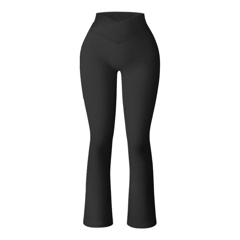 European and American cross waist threaded sports wide-leg pants one size fits all fashionable yoga pants micro-La Pilates high waist fitness pants S чорний
European and American cross waist threaded sports wide-leg pants one size fits all fashionable yoga pants micro-La Pilates high waist fitness pants S чорний
