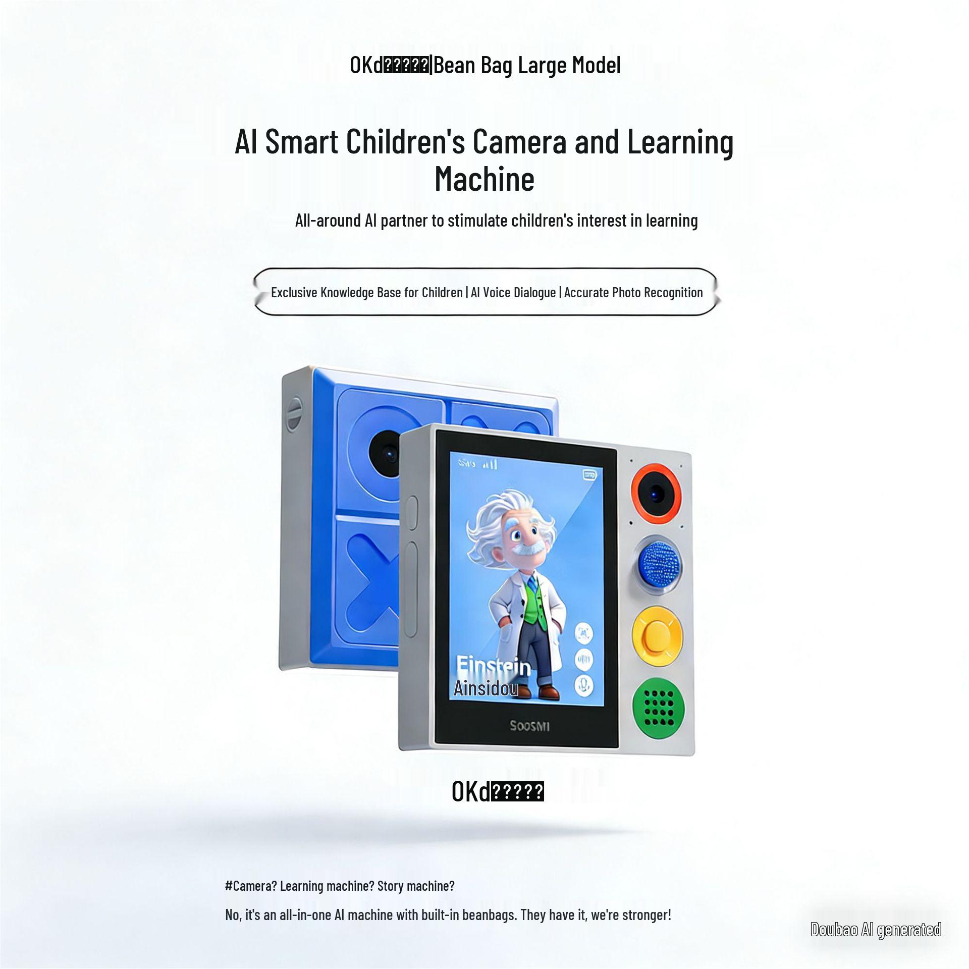 Smart Kids Camera & Learning Toy for Ages 3-14 - Educational AI Story Machine & Perfect Gift for Birthdays and New Year TF Card
Smart Kids Camera & Learning Toy for Ages 3-14 - Educational AI Story Machine & Perfect Gift for Birthdays and New Year TF Card