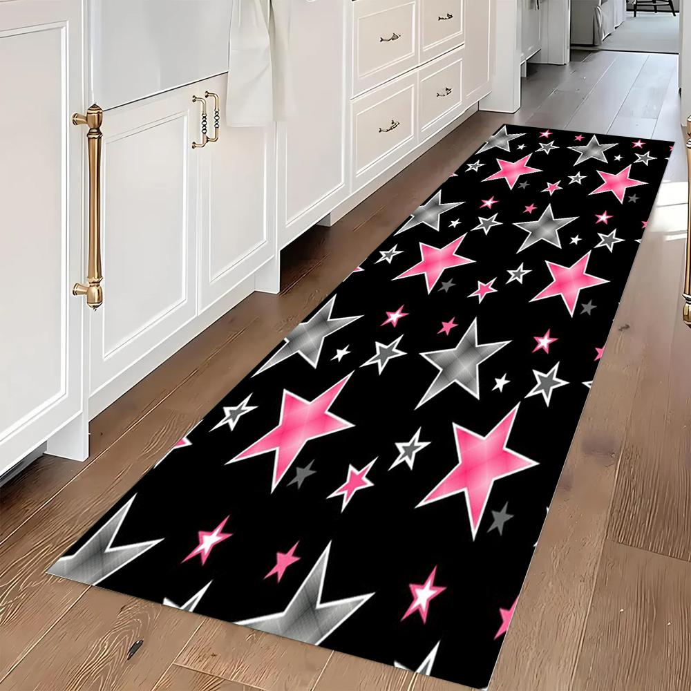 Geometric Star Bow Pattern Runner Rug Soft Non-Slip Carpet Y2K Home Decor Hallway Mat for Living Room Bedroom Entryway 40X120CM
Geometric Star Bow Pattern Runner Rug Soft Non-Slip Carpet Y2K Home Decor Hallway Mat for Living Room Bedroom Entryway 40X120CM