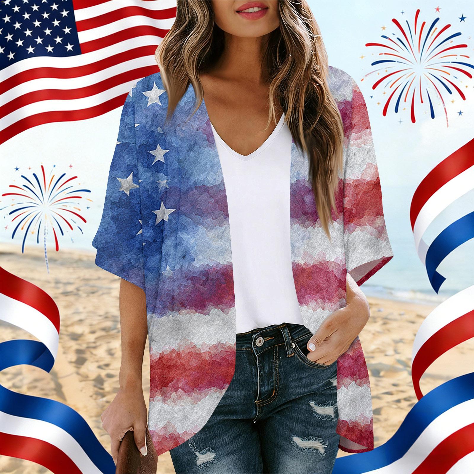 Women’s Loose Fit Open Front Cardigan Kimono with Star and Stripe Pattern Lightweight Casual Outerwear for Summer XL
Women’s Loose Fit Open Front Cardigan Kimono with Star and Stripe Pattern Lightweight Casual Outerwear for Summer XL