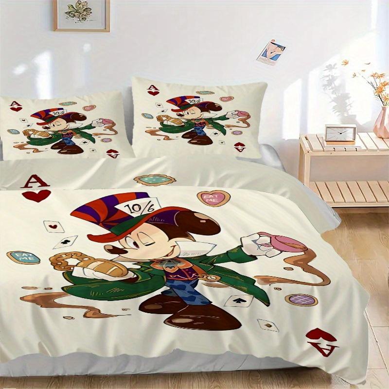 3pcs Mickey Printed Bedding Set, Breathable And Soft, Machine Washable, Christmas Gift Birthday Gift, Bedroom Decoration 135x200cm
3pcs Mickey Printed Bedding Set, Breathable And Soft, Machine Washable, Christmas Gift Birthday Gift, Bedroom Decoration 135x200cm