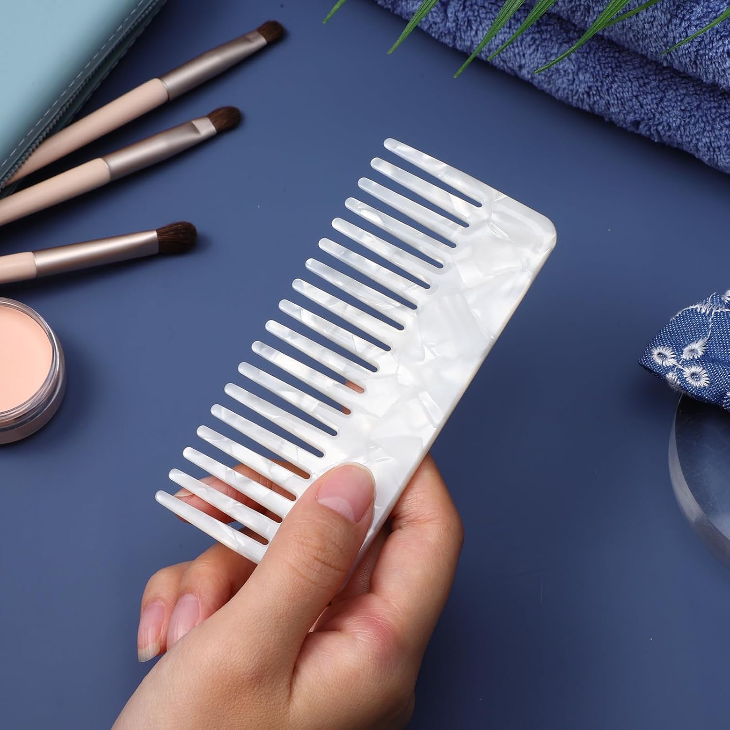 Luxshiny Acetate Women Wide Tooth Comb: Detangling Comb Large Toothed Hair Comb Widetooth Shower Comb for Pocket for Thick Curly Wet Hair
Luxshiny Acetate Women Wide Tooth Comb: Detangling Comb Large Toothed Hair Comb Widetooth Shower Comb for Pocket for Thick Curly Wet Hair