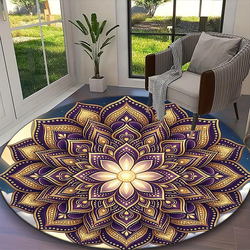 1pc Mandragora Floral Printed Chair Rug for Home Office Use, Living Room Kitchen Game Room Round Carpet Diameter 60cm
1pc Mandragora Floral Printed Chair Rug for Home Office Use, Living Room Kitchen Game Room Round Carpet Diameter 60cm