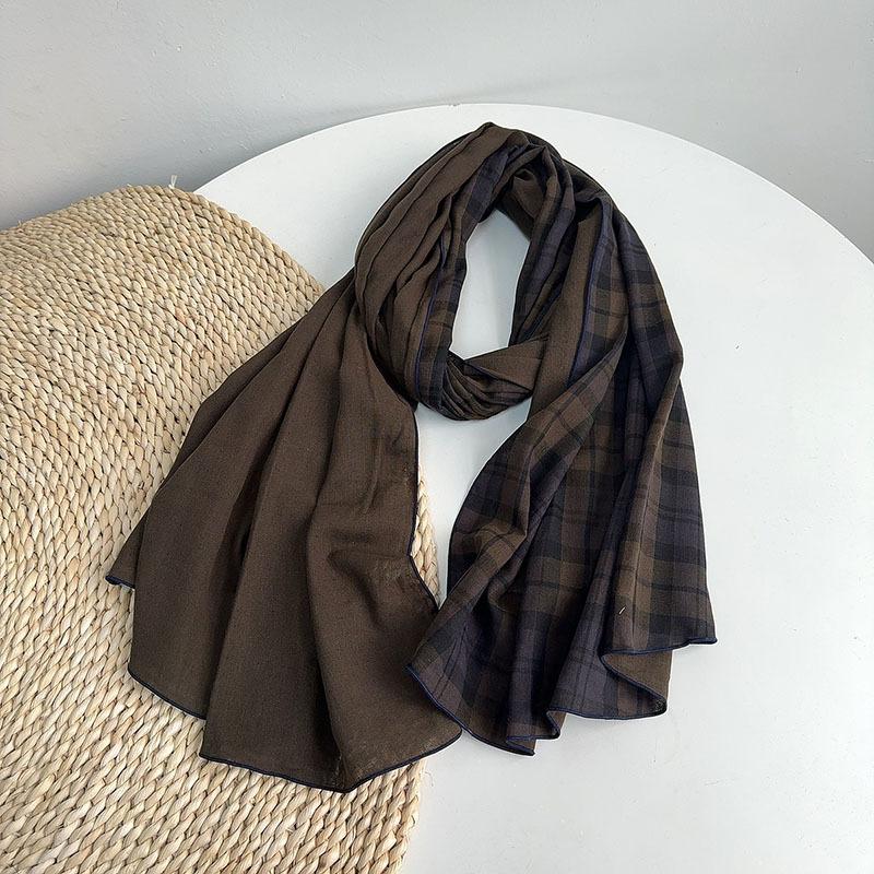 British Style 100% Cotton Scarf Retro Plaid Women Shawls And Wraps Lady Travel High Quality Large Vintage Scarves 75x180cm 75X180CM
British Style 100% Cotton Scarf Retro Plaid Women Shawls And Wraps Lady Travel High Quality Large Vintage Scarves 75x180cm 75X180CM