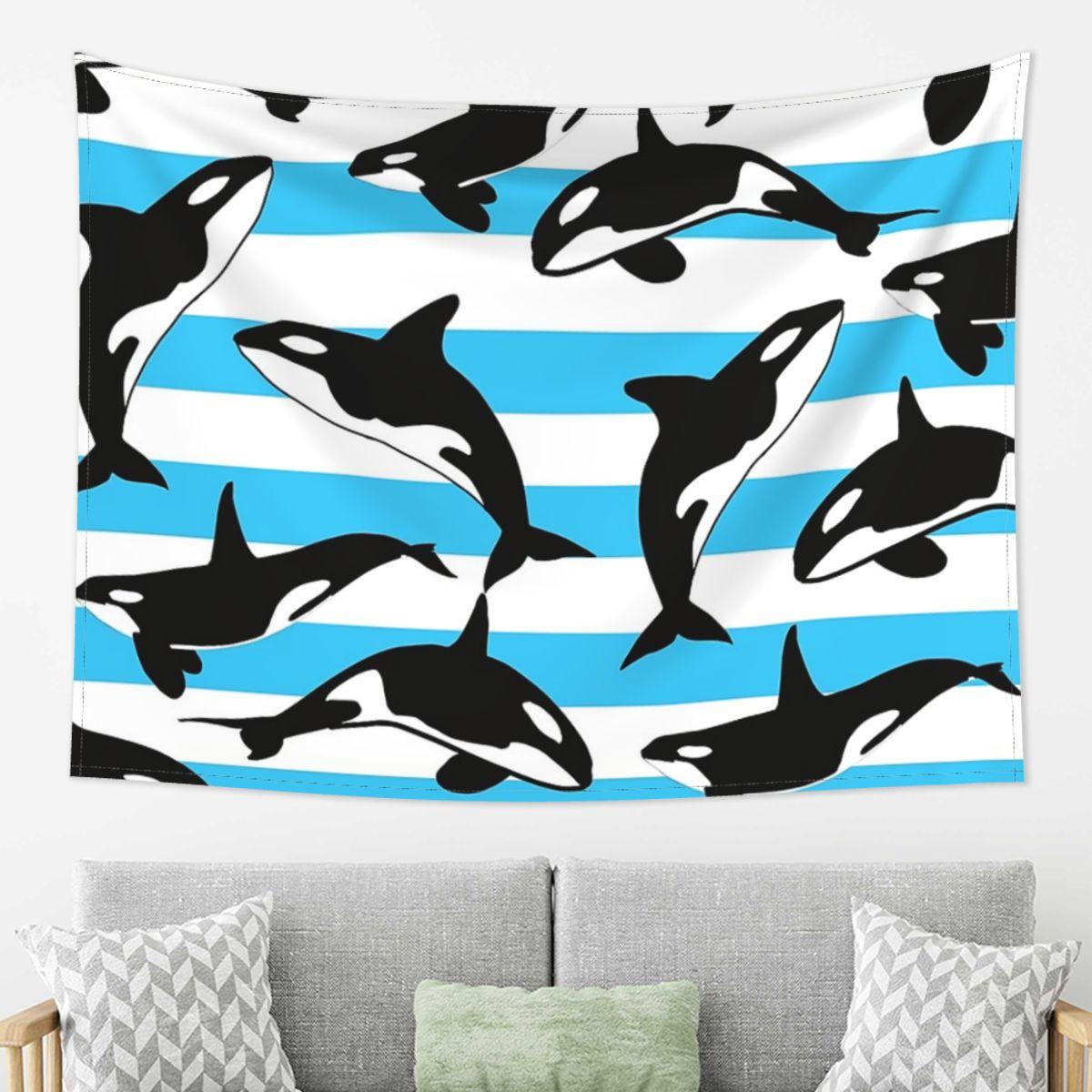 Orca Killer Whale Tapestry Decoration Art Aesthetic Tapestries for Living Room Bedroom Home Wall Cloth Wall Hanging 74x94cm(29x37in)
Orca Killer Whale Tapestry Decoration Art Aesthetic Tapestries for Living Room Bedroom Home Wall Cloth Wall Hanging 74x94cm(29x37in)
