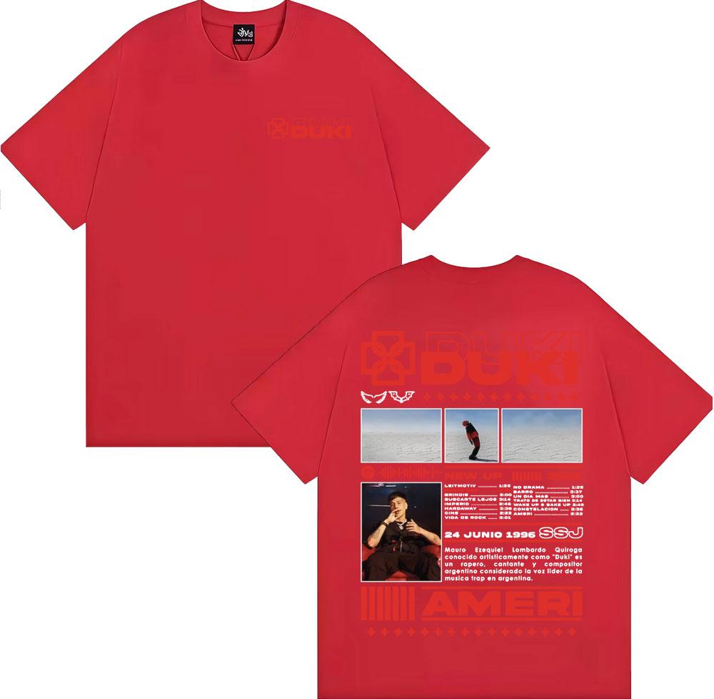 Rapper DUKI SSJ Ameri Tour Merch T Shirt Men Fashion Hip Hop High Street Tshirts Casual Cotton Pop music Short Sleeve Top 4XL
Rapper DUKI SSJ Ameri Tour Merch T Shirt Men Fashion Hip Hop High Street Tshirts Casual Cotton Pop music Short Sleeve Top 4XL