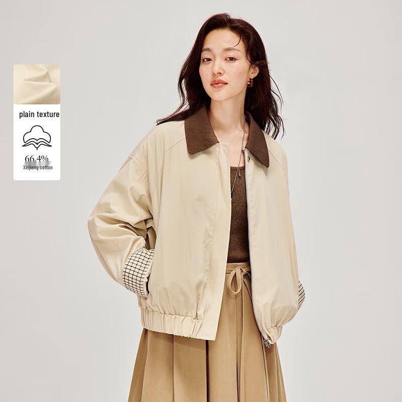 INMAN Контрастный лацкан Клетчатая короткая куртка L
INMAN Контрастный лацкан Клетчатая короткая куртка L