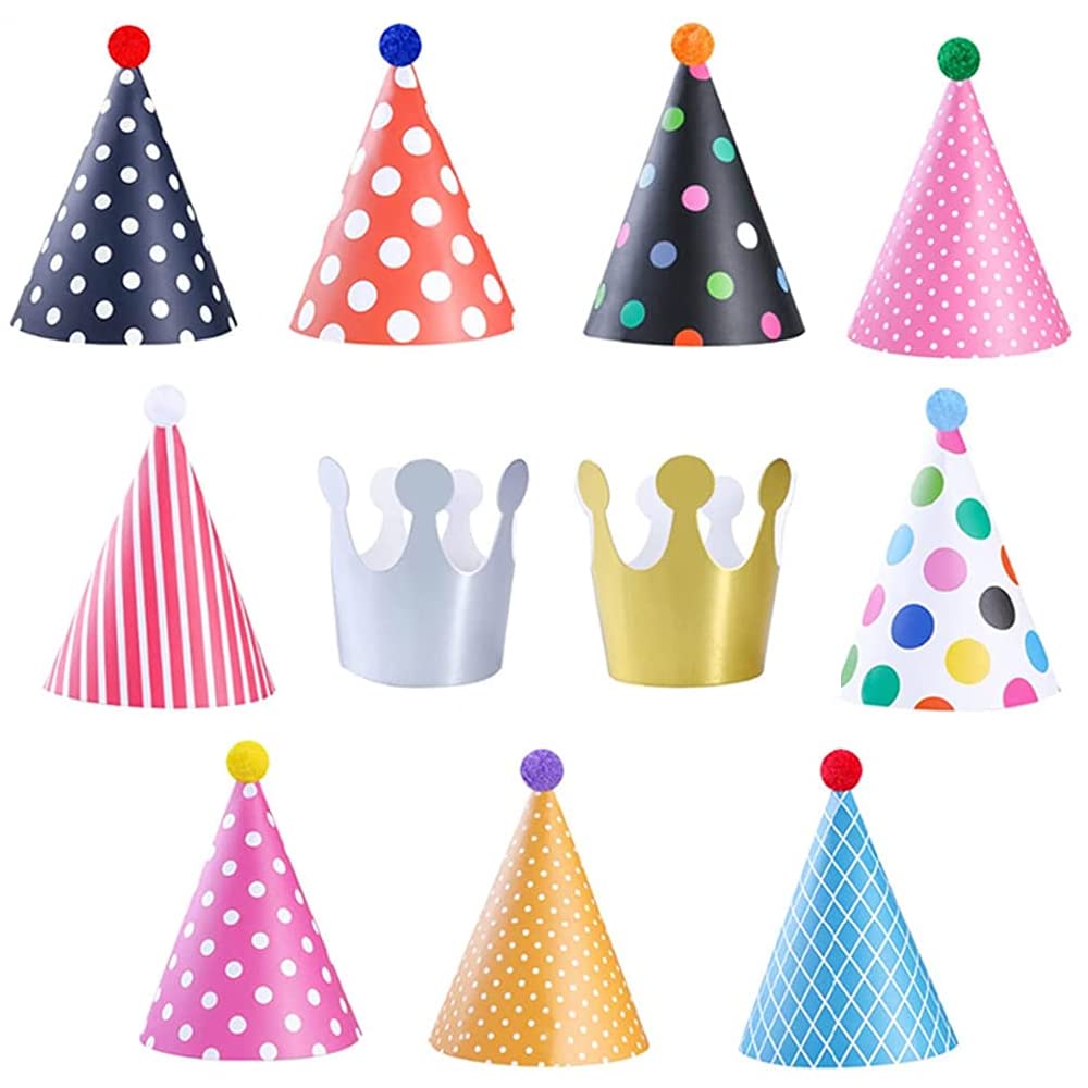YINKE Crown Triangular Hats Set of 11 Birthday Celebration Event Decorations Handmade Party Hats Adults Children
YINKE Crown Triangular Hats Set of 11 Birthday Celebration Event Decorations Handmade Party Hats Adults Children