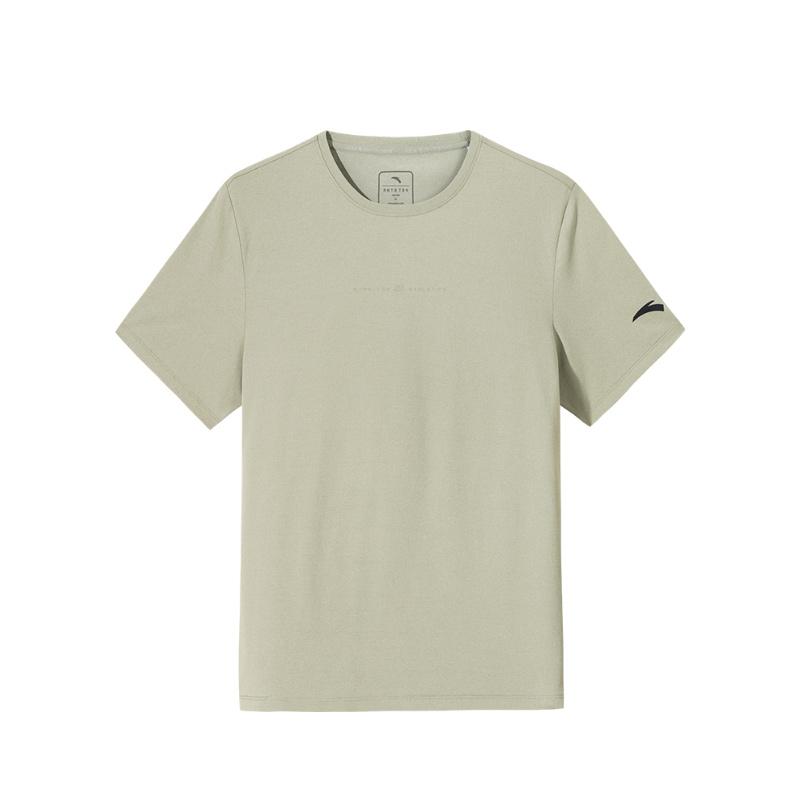 Anta Comfortable Simple Solid Color Round Neck Pullover Breathable Sports Short Sleeve T-Shirt Men Tops Floating-Gray 952527115-3 S
Anta Comfortable Simple Solid Color Round Neck Pullover Breathable Sports Short Sleeve T-Shirt Men Tops Floating-Gray 952527115-3 S