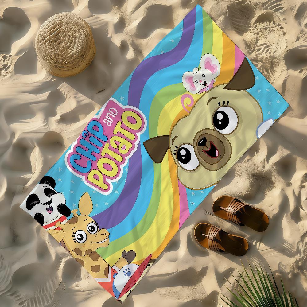 Cartoon C-Chip n P-Potato-S Towel Soft Lightweight Anti-Sand Large Beach Towel Quick-Drying Bath Sports Family W40*H60(CM)
Cartoon C-Chip n P-Potato-S Towel Soft Lightweight Anti-Sand Large Beach Towel Quick-Drying Bath Sports Family W40*H60(CM)