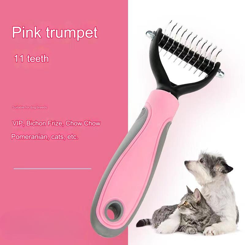 Щетка для удаления шерсти домашних животных, триммер для шерсти собак, инструмент для груминга домашних животных для спутанной длинной шерсти, вьющейся шерсти, щетка для линьки кошек
Щетка для удаления шерсти домашних животных, триммер для шерсти собак, инструмент для груминга домашних животных для спутанной длинной шерсти, вьющейся шерсти, щетка для линьки кошек