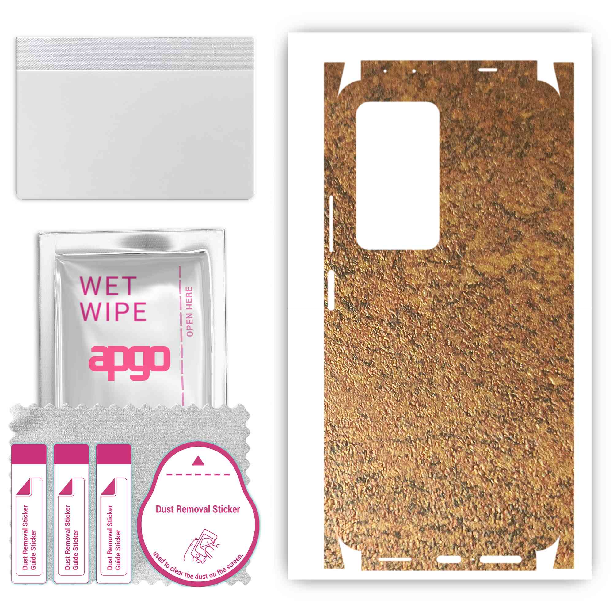 apgo Protective Skin Sticker for the back+sides compatible with Xiaomi Redmi K50 Pro, Full Wrap Film, Foil, Vinyl - Pattern Rusty Copper
apgo Protective Skin Sticker for the back+sides compatible with Xiaomi Redmi K50 Pro, Full Wrap Film, Foil, Vinyl - Pattern Rusty Copper