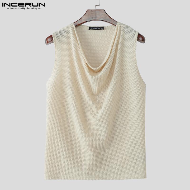 INCERUN Men Swing Collar Sleeveless Semi-Sheer Waffle Texture Fitted Tank Tops 5XL абрикосовий
INCERUN Men Swing Collar Sleeveless Semi-Sheer Waffle Texture Fitted Tank Tops 5XL абрикосовий