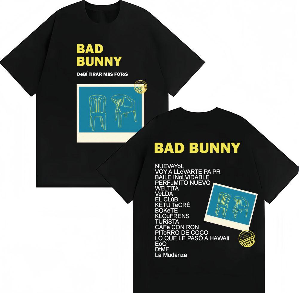 Bad Bunny Debi Tirar Mas Fotos Album 2026 Tour Tshirt Unisex Women Fashion Hip Hop T Shirts Cotton Oversized Casual Short Sleeve 3XL
Bad Bunny Debi Tirar Mas Fotos Album 2026 Tour Tshirt Unisex Women Fashion Hip Hop T Shirts Cotton Oversized Casual Short Sleeve 3XL