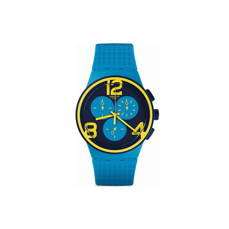 Swatch Chrono Plastic Series Quartz Movement Multi-Trend Blue Functional Chronograph Casual Waterproof Watch 50mm Blue Dial Plastic Case SUSS100 Blue
Swatch Chrono Plastic Series Quartz Movement Multi-Trend Blue Functional Chronograph Casual Waterproof Watch 50mm Blue Dial Plastic Case SUSS100 Blue