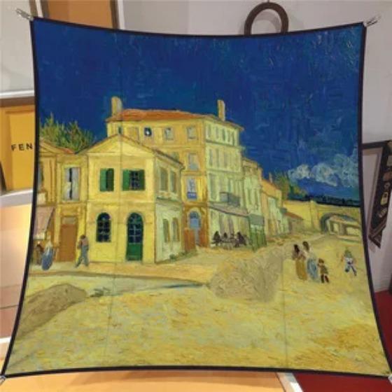 Oil painting Four Seasons Luxury Square Silk Scarves Europe And America Fashion Bandannas New Twill Print Sunscreen Shawls 90x90cm
Oil painting Four Seasons Luxury Square Silk Scarves Europe And America Fashion Bandannas New Twill Print Sunscreen Shawls 90x90cm