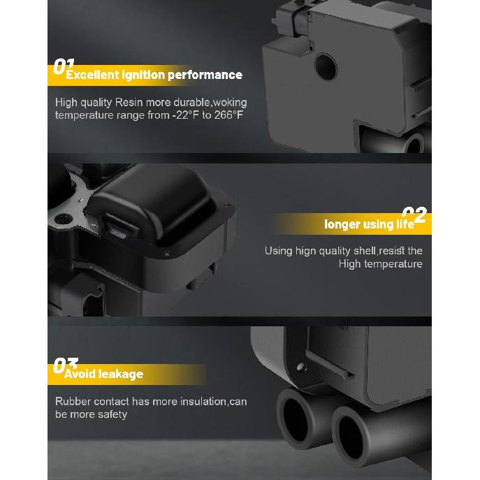 OCPTY Ignition Coils 2009-2011 for Mercedes-Benz G55 AMG 5.4L/V8,2004-2008 for Chrysler Crossfire 3.2L/V6#UF359 1 PC
OCPTY Ignition Coils 2009-2011 for Mercedes-Benz G55 AMG 5.4L/V8,2004-2008 for Chrysler Crossfire 3.2L/V6#UF359 1 PC
