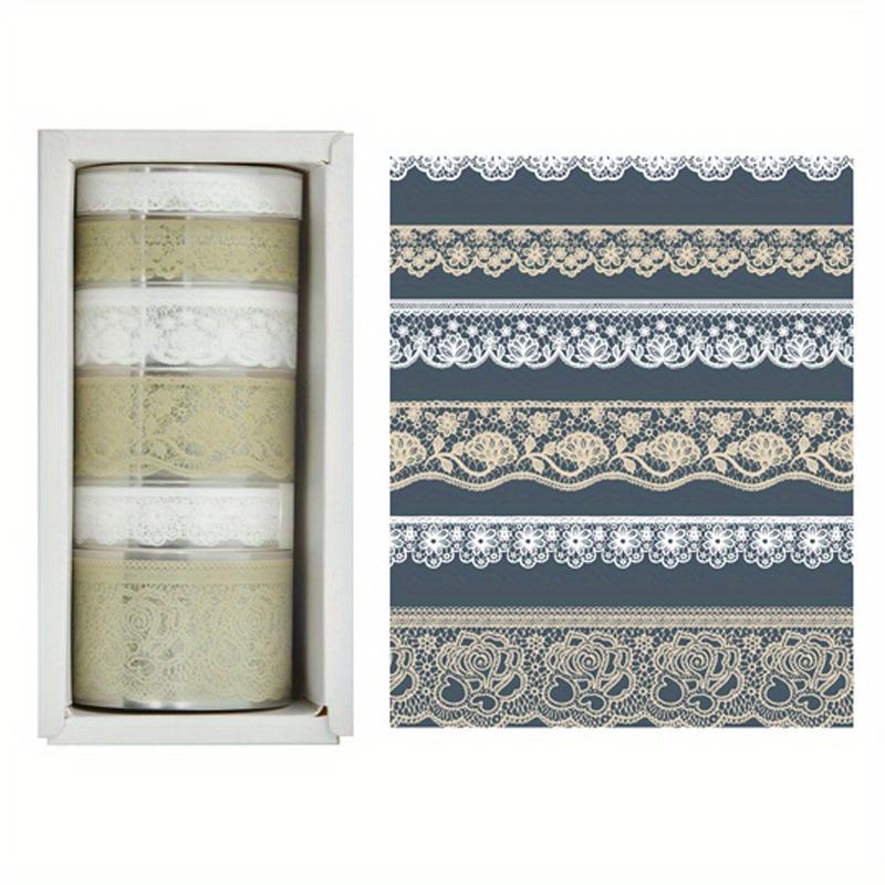 6 Rolls of European and American Style, Multi-Size, Retro Literary Lace Transparent PET Notebook Tape Stickers
6 Rolls of European and American Style, Multi-Size, Retro Literary Lace Transparent PET Notebook Tape Stickers