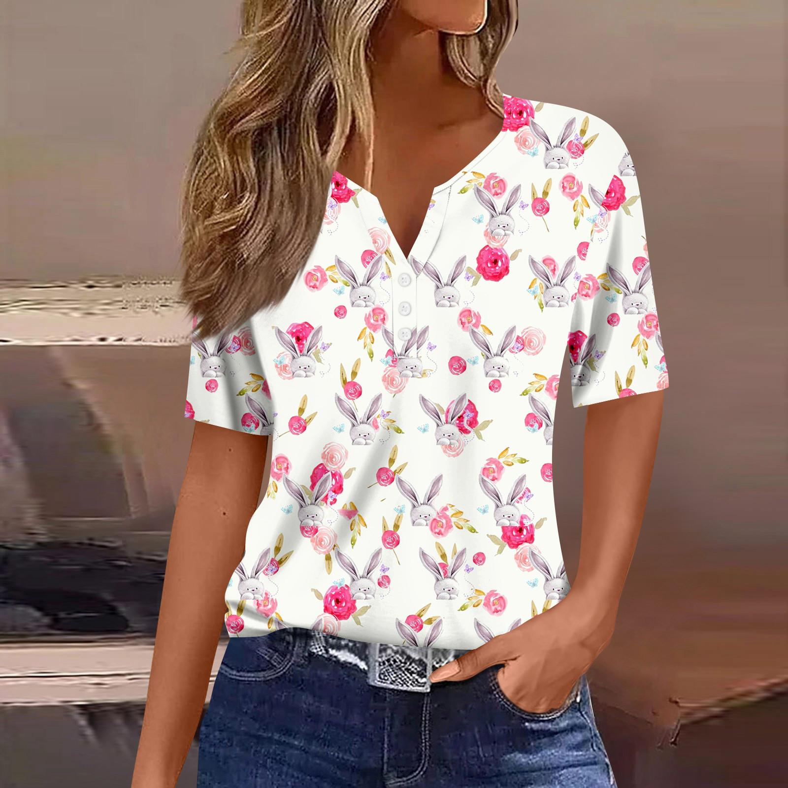 Жіноча повсякденна футболка з V-подібним вирізом і короткими рукавами з декоративними ґудзиками XXL білий
Жіноча повсякденна футболка з V-подібним вирізом і короткими рукавами з декоративними ґудзиками XXL білий