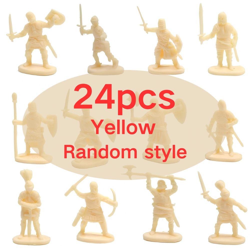 24pcs Blue & Yellow Medieval Knight Soldier Figures, Plastic Army Men for Sand Table, Party Birthday Gift, Hobby Collection YMY
24pcs Blue & Yellow Medieval Knight Soldier Figures, Plastic Army Men for Sand Table, Party Birthday Gift, Hobby Collection YMY