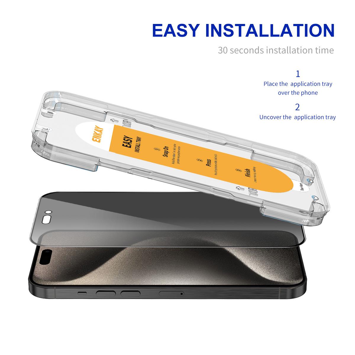 ENKAY HAT PRINCE For iPhone 15 Pro Max Screen Protector Privacy Full Coverage Anti-fingerprint Film As Shown A
ENKAY HAT PRINCE For iPhone 15 Pro Max Screen Protector Privacy Full Coverage Anti-fingerprint Film As Shown A