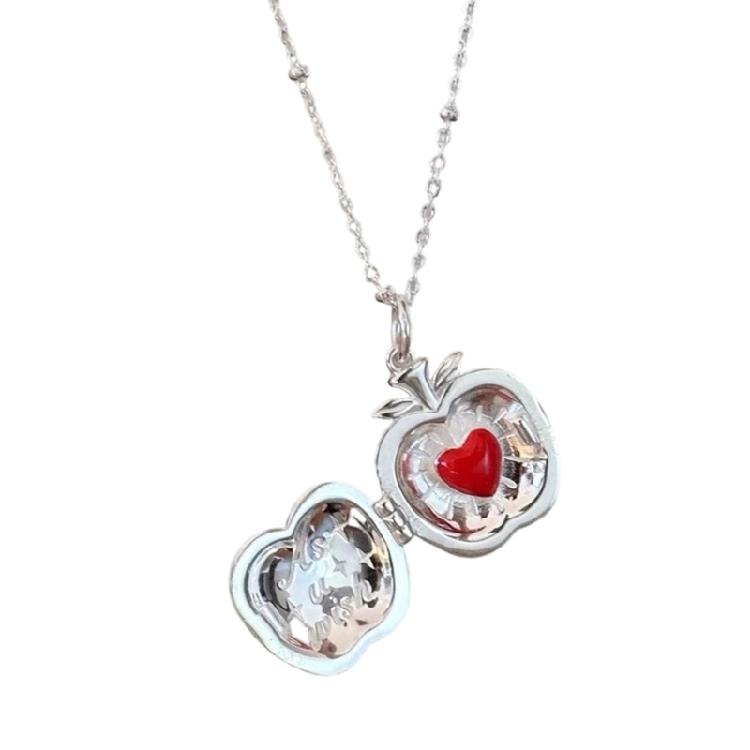 Unique Apples Necklace Openable Pendant Necklace Alloy Texture Perfect for Everyday Use or as a Thoughtful Present 1
Unique Apples Necklace Openable Pendant Necklace Alloy Texture Perfect for Everyday Use or as a Thoughtful Present 1