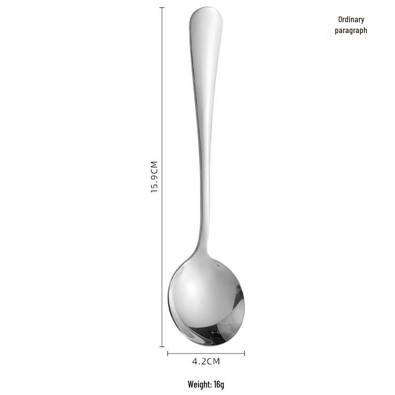 Stainless Steel Spoon for Desserts, Ice Cream, Soup, and Hot Drinks
Stainless Steel Spoon for Desserts, Ice Cream, Soup, and Hot Drinks