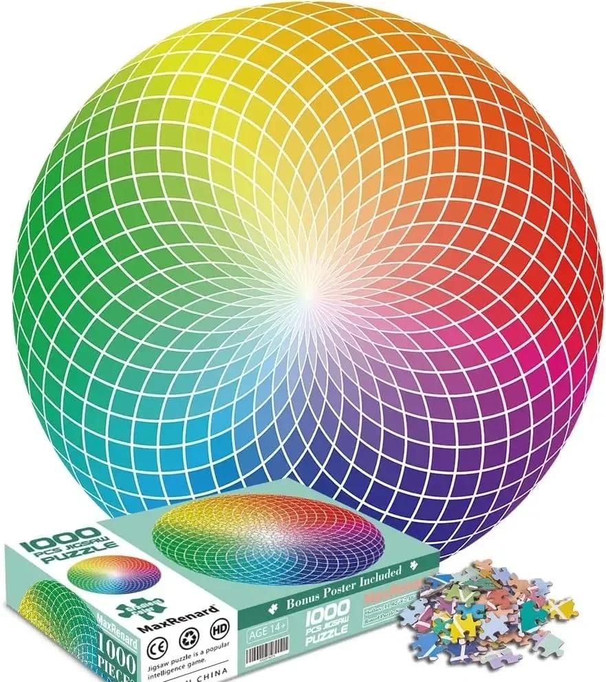 Jigsaw Round Puzzles 1000pcs for Adults Colorful Circular Puzzle Rainbow Gradent Color Educational Toy Christmas Gift
Jigsaw Round Puzzles 1000pcs for Adults Colorful Circular Puzzle Rainbow Gradent Color Educational Toy Christmas Gift