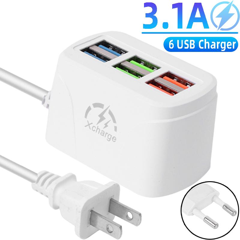 Многопортовый USB A настольный сетевой адаптер для быстрой зарядки 6 портов USB-концентратор Адаптеры питания переменного тока Удлинитель розетки Вилка ЕС/США US
Многопортовый USB A настольный сетевой адаптер для быстрой зарядки 6 портов USB-концентратор Адаптеры питания переменного тока Удлинитель розетки Вилка ЕС/США US