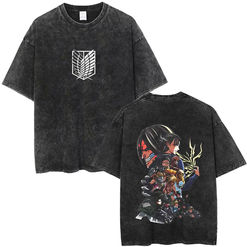 Washed Vintage Anime Attack on Titan Eren Jaeger Merch Tshirt Men Women Manga Retro Oversized T Shirts High Quality Tshirts S
Washed Vintage Anime Attack on Titan Eren Jaeger Merch Tshirt Men Women Manga Retro Oversized T Shirts High Quality Tshirts S