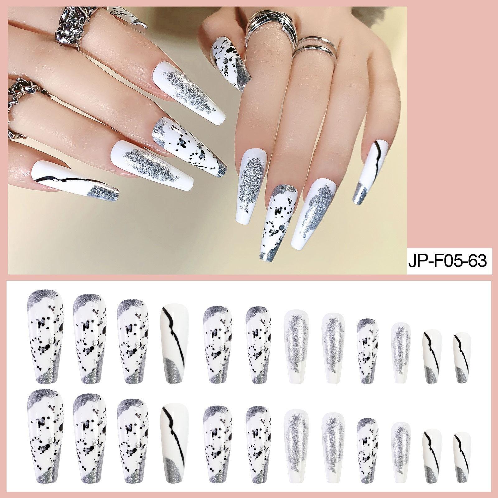 Wearing Nail Art Patch Nail Patch Fake Nail Finished Product Removable Dark White Zebra Ballet Nail Patch
Wearing Nail Art Patch Nail Patch Fake Nail Finished Product Removable Dark White Zebra Ballet Nail Patch