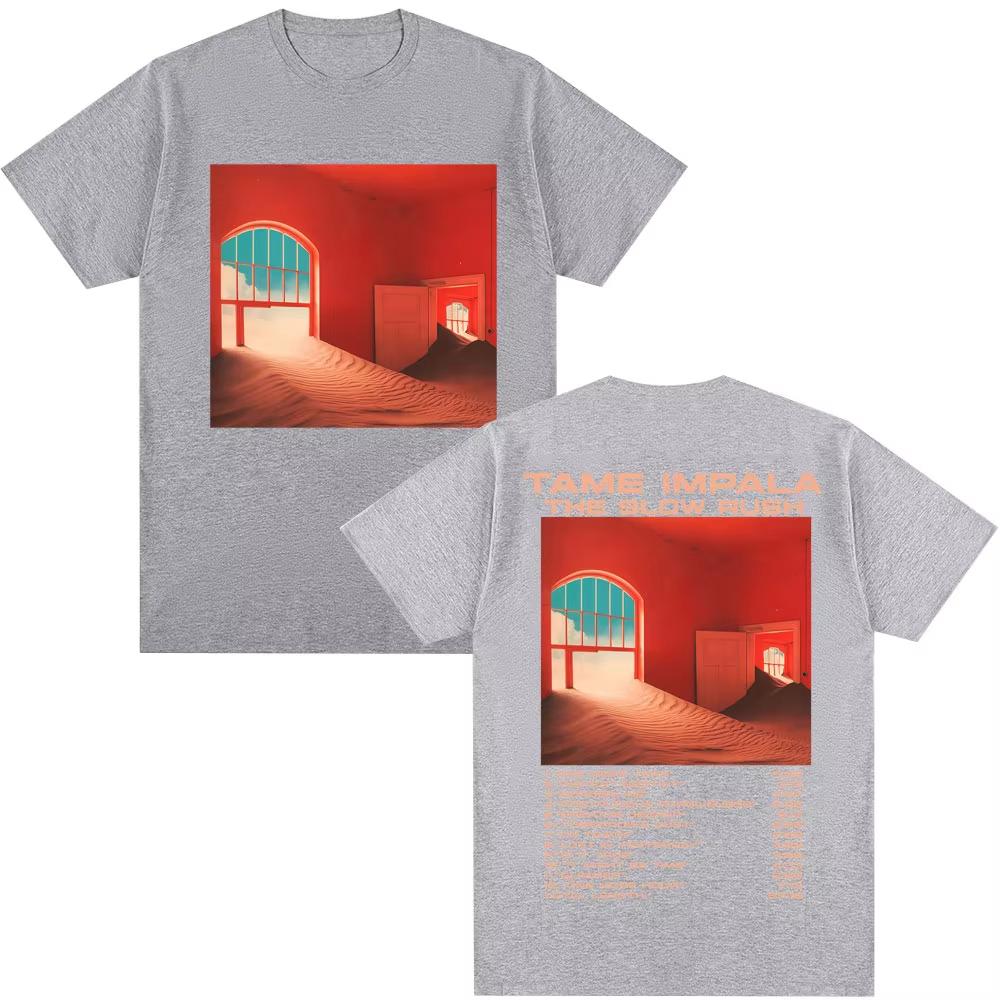 Rock Band Tame Impala The Slow Rush Album TShirt Mens Women Hip Hop Vintage Fashion T Shirt Oversized Casual Cotton Tee Shirts 4XL
Rock Band Tame Impala The Slow Rush Album TShirt Mens Women Hip Hop Vintage Fashion T Shirt Oversized Casual Cotton Tee Shirts 4XL